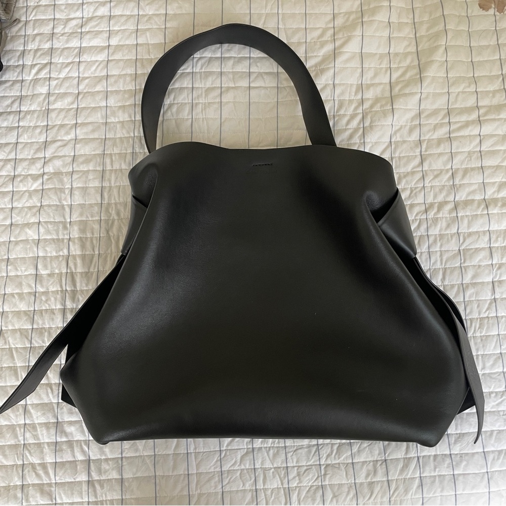 Acne Studios Musubi Midi Knotted Leather Shoulder Bag